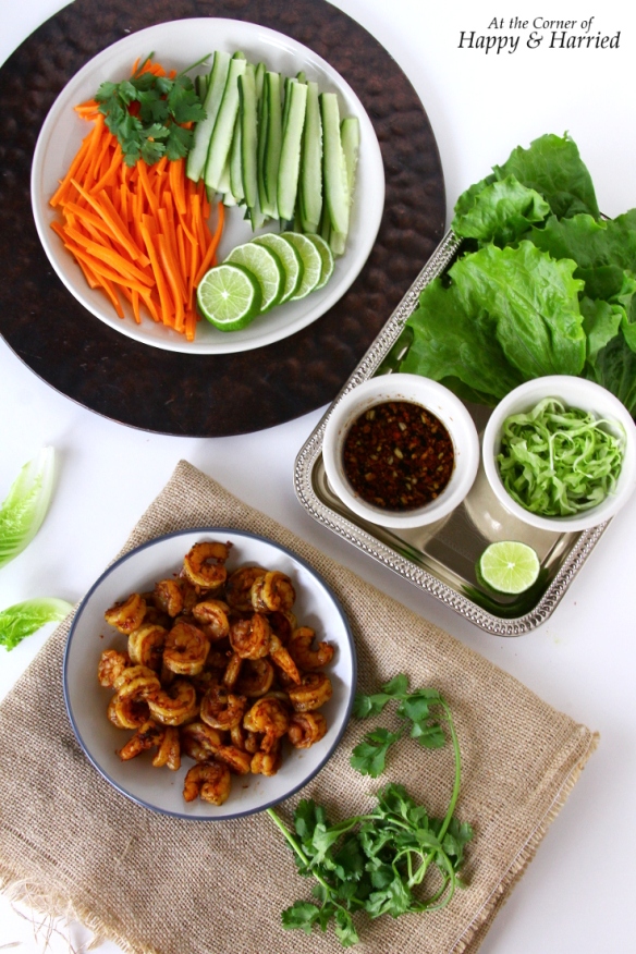 Shrimp And Vegetables For Lettuce Wraps